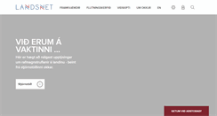 Desktop Screenshot of landsnet.is