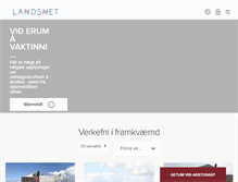 Tablet Screenshot of landsnet.is